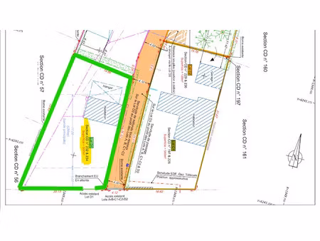 vente terrain 35 m² à orvault (44700)  242 420 €