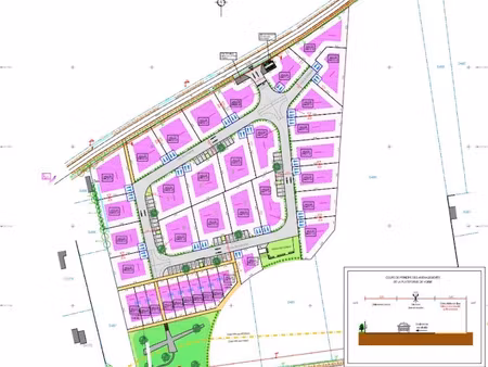 vente terrain 648 m² à orange (84100)  136 000 €