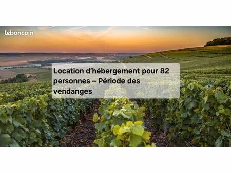 location meuble vendanges 80 places