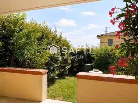 appartement t3  en rez-de-jardin dans une copropriété avec piscine à castelnau d’estretefo