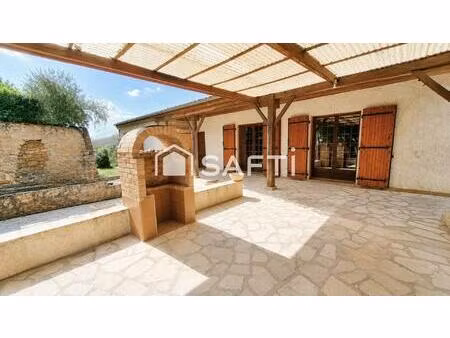 maison garage avec grand terrain et piscine