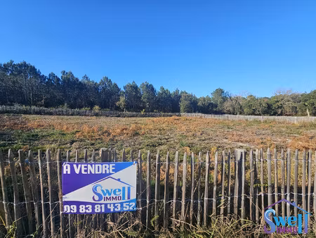 face à la forêt  terrain à bâtir de 970m² raccordé  viabil