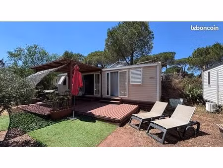 mobil-home dans camping de standing - var