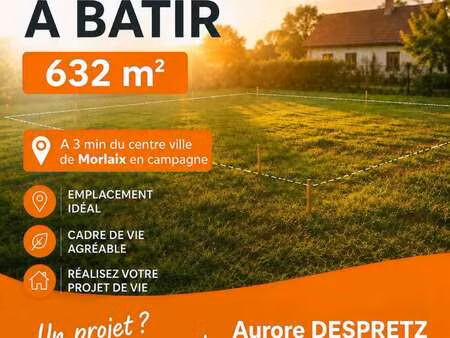 vente terrain à morlaix (29600) : à vendre / 632m² morlaix