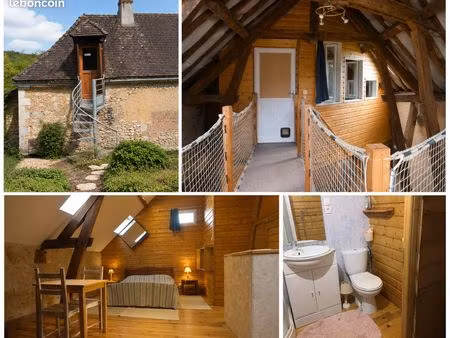 studio meublé 35 m² vallée de l'auvézère  cubjac