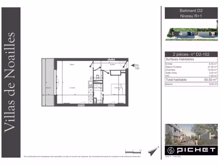a louer - appartement neuf - deux pieces  50.50m2 habitables - sainte genevieve des bois