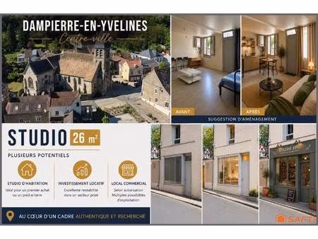 studio 26 m² centre-ville dampierre-en-yvelines