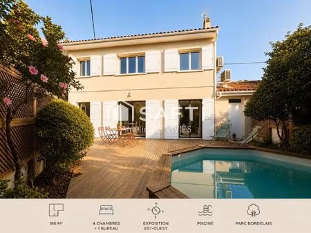 maison familiale • parc bordelais • 5 chambres • caudéran