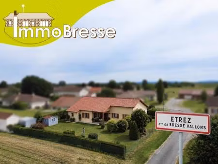 bresse vallons (commune d'etrez) - a vendre - villa de plain-pied - 4 chambres