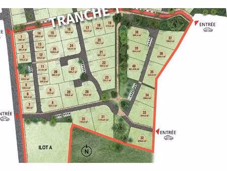 terrain constructible à vendre