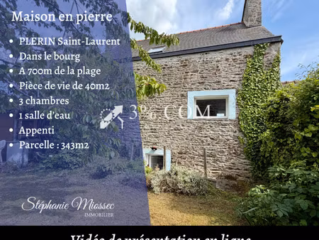plérin saint-laurent – maison de charme rénovée à proximité immédiate de la mer