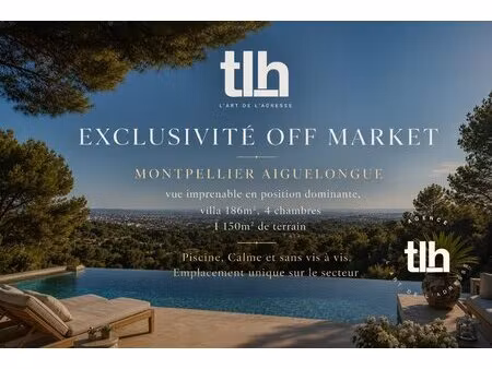 confidentiel : aiguelongue villa 186m2 t5 piscine jardin 1150m2