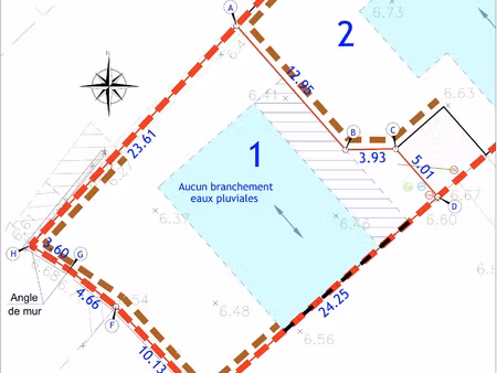 achat terrain 444m² ile d arz 56840