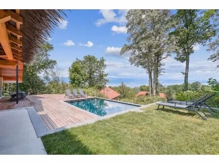 yvoire – villa contemporaine – vue lac – piscine – prestations haut de gamme – 5 chambres