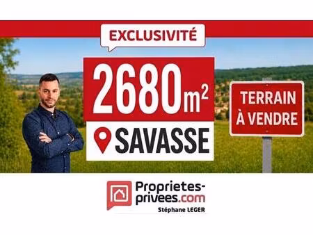 terrain savasse 2678 m2 avec vue panoramique