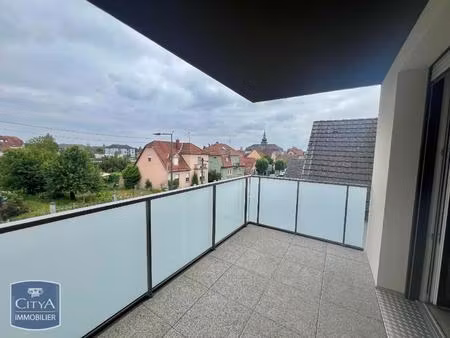 location appartement 2 pièces 47m² brumath 67170