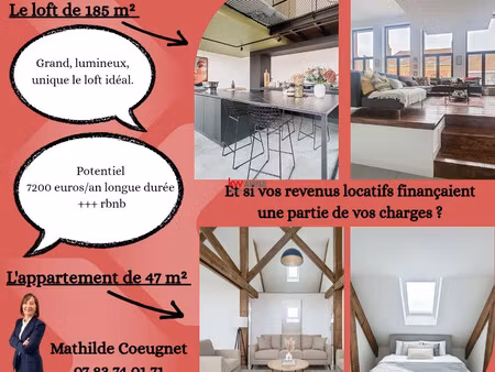 achat immeuble 232m² dunkerque 59240