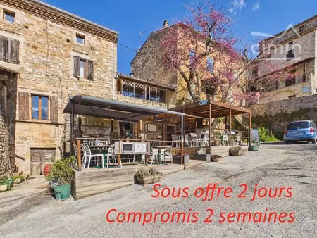 fonds de commerce restaurant + logement – sud ardèche (village de caractère)