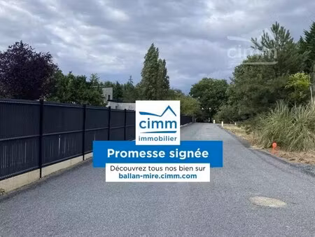 terrain constructible viabilise - 1554m² - ballan mire