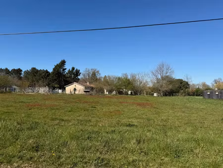 vente terrain 1600 m² cazats (33430)