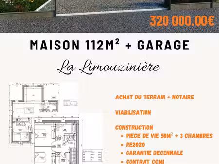 terrain à bâtir à la limouzinière (44310)