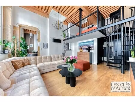appartement canut rénové – esprit loft contemporain – lyon 1er opéra