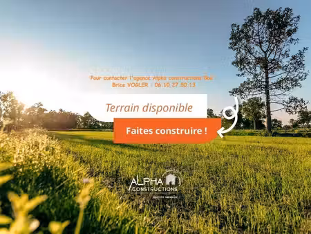terrain constructible à vendre