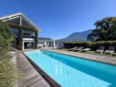 barnes aix-les-bains – tresserve – maison d’architecte – piscine chauffée – 4 chambres