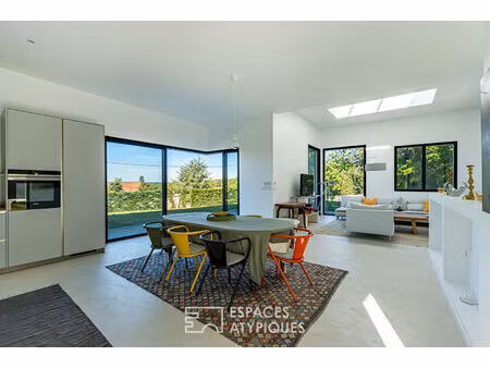 maison contemporaine de plain-pied au coeur de la nature