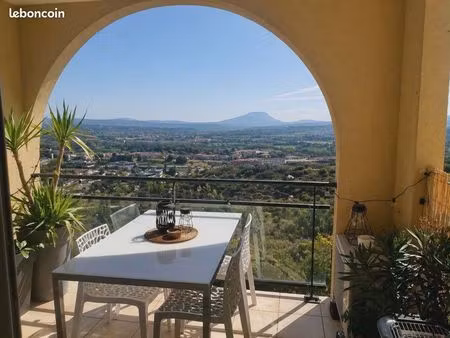 à vendre – appartement t3 avec terrasse vue sainte-victoire