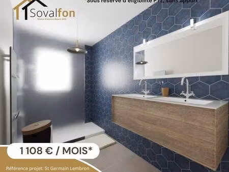 terrain avec maison neuve à vendre
