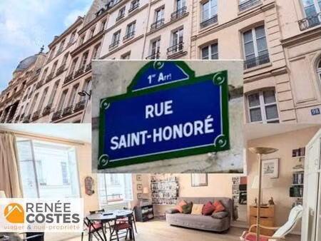 vente en nue propriété - h84 ans - paris (75001)