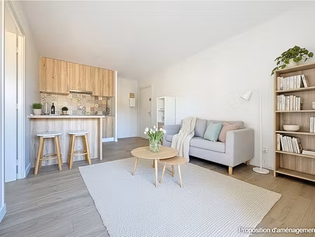appartement mougins tournamy - 2 pièces 31 m² rénové - résidence avec piscine