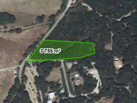 vente terrain  3755.00m²  villarzel