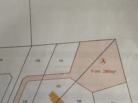vente terrain 2800 m² à oradour-sur-glane (87520)  48 000 €