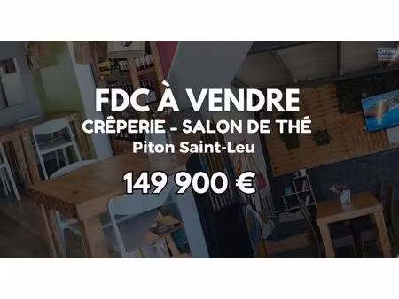 a vendre - fonds de commerce salon de thé - crêperie - glacier à piton saint-leu | 149 900