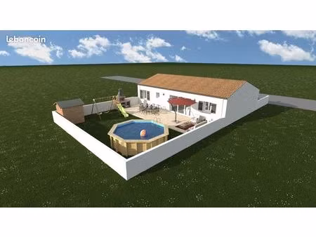 maison 80 m² courcon
