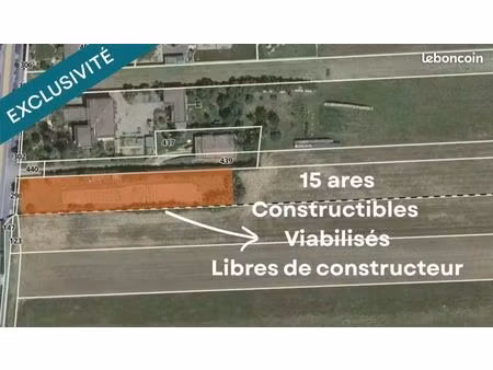 terrain 1500 m² fessenheim