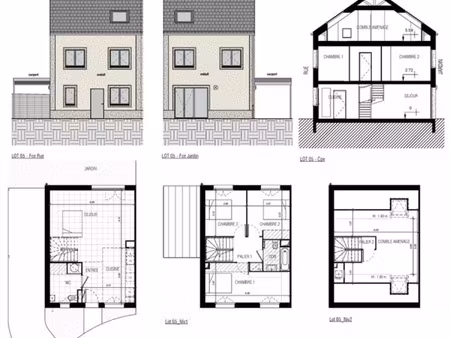 maison familiale avec jardin  carport et combles aménagés