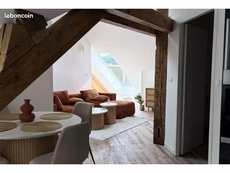 appartement/studio meublé et rénové à neuf - 50m2 - bourbonne-les-bains