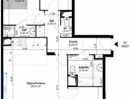 argenteuil – appartement 4 pièces avec balcon