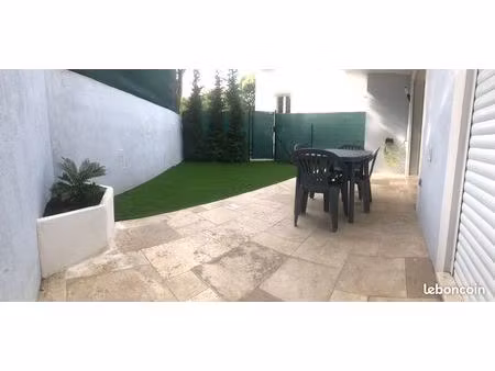 2 pièces meublé 30 m² avec terrasse et jardin de 45 m²