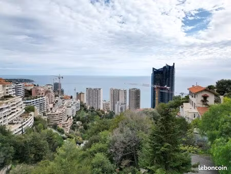 beausoleil – terrain avec permis purgé pour villa contemporaine – vue mer / monaco