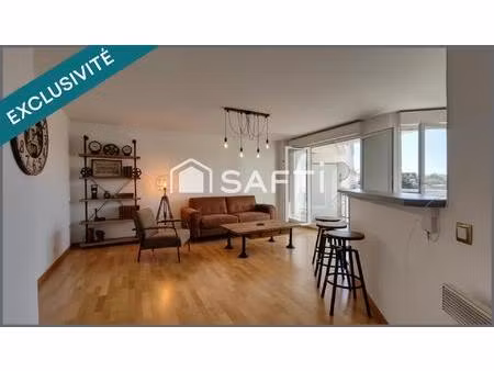 appartement de 67m2   3 pieces  2 chambres 2 balcons