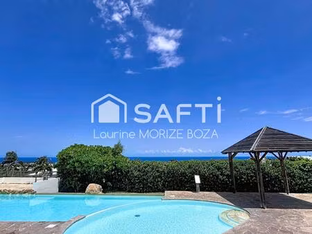 t2 vue mer avec piscine et parking - st gilles