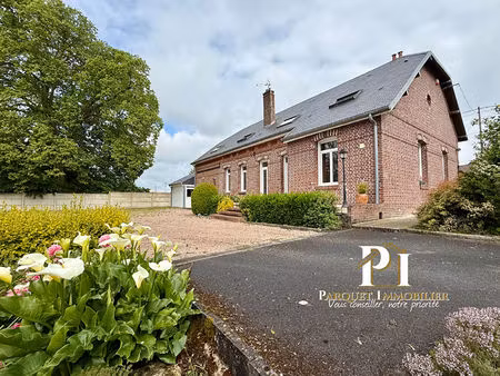 maison 4 chambres  avec grand terrain axe amiens - st quentin