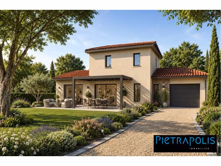 terrain arnas 556m² viabilisé avec permis et projet