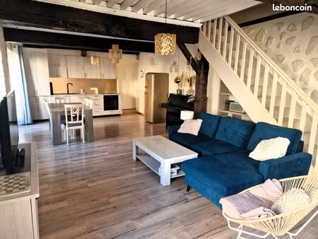 maison 86m2 - meximieux centre - rénovée charme ancien