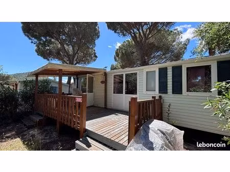 mobil-home 3 chambres avec terrasse – camping 5★ les cigales