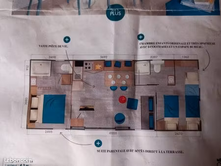 vend mobil home dans camping 3 étoiles à l'année